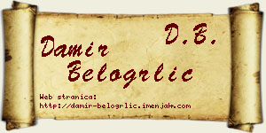Damir Belogrlić vizit kartica